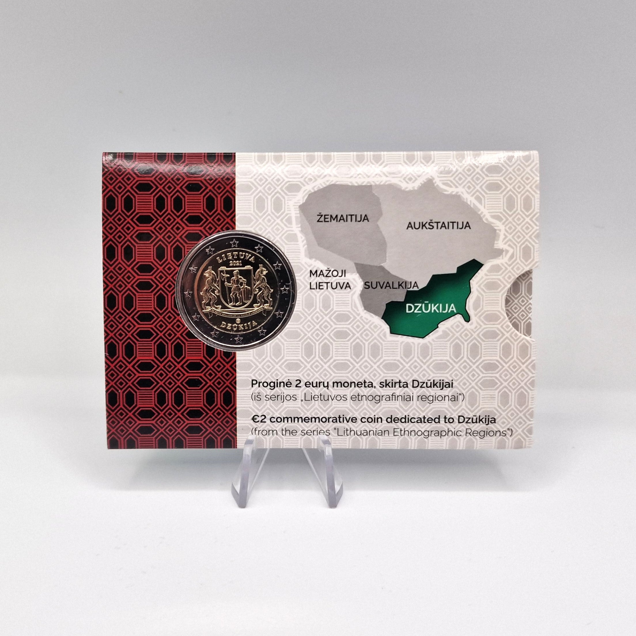 2021 Dzukija 2€ - Lituânia Coincard